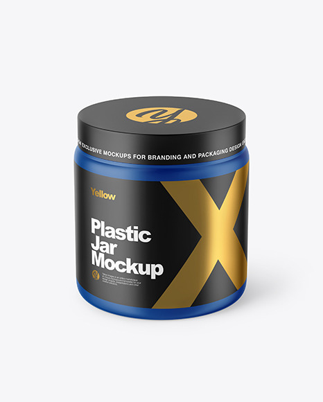 Matte Plastic Jar Mockup