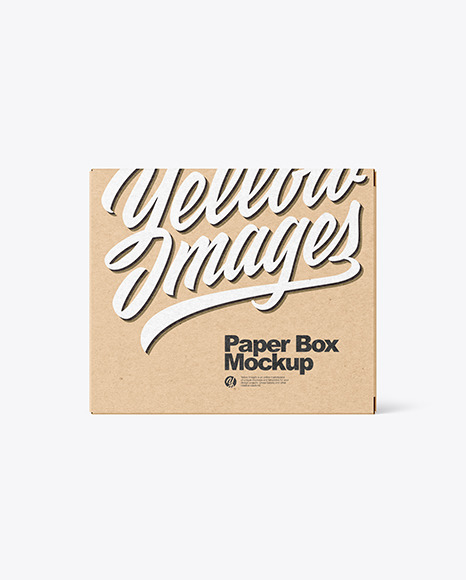 Kraft Paper Box Mockup - Carton box