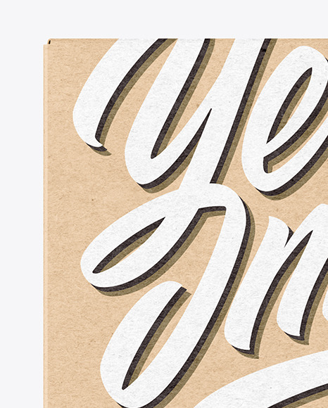 Kraft Paper Box Mockup Kraft Paper Box Mockup