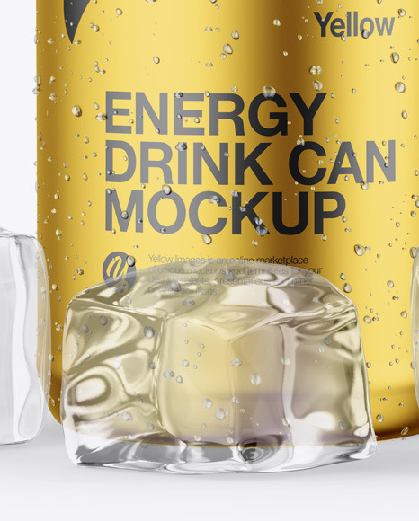 Matte Metallic Can Mockup Matte Metallic Can Mockup