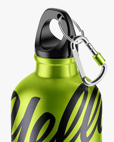 Metallic Bottle Mockup