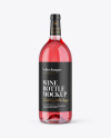 1.5L Rose Wine Bottle Mockup