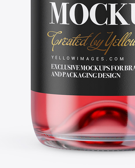 1.5L Rose Wine Bottle Mockup