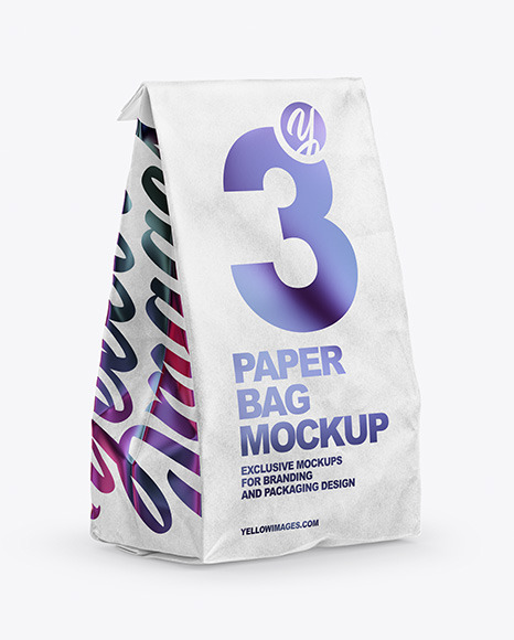 Kraft Food Bag Mockup