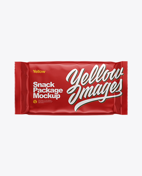 Glossy Snack Package Mockup