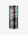 Metallic Can W/ Matte Finish Mockup