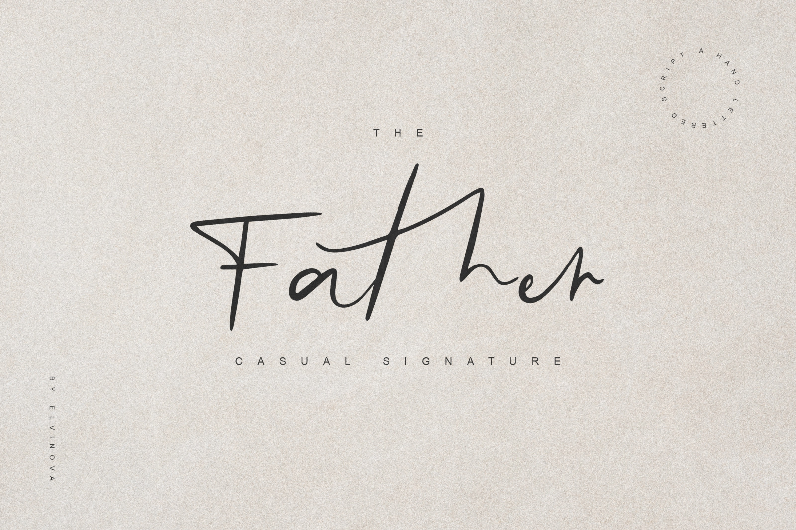 Father Casual Script Font Father Casual Script Font