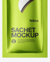 Metallic Sachet Mockup