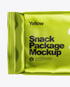 Metallic Snack Package Mockup