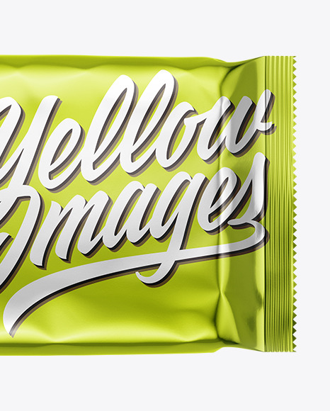 Metallic Snack Package Mockup