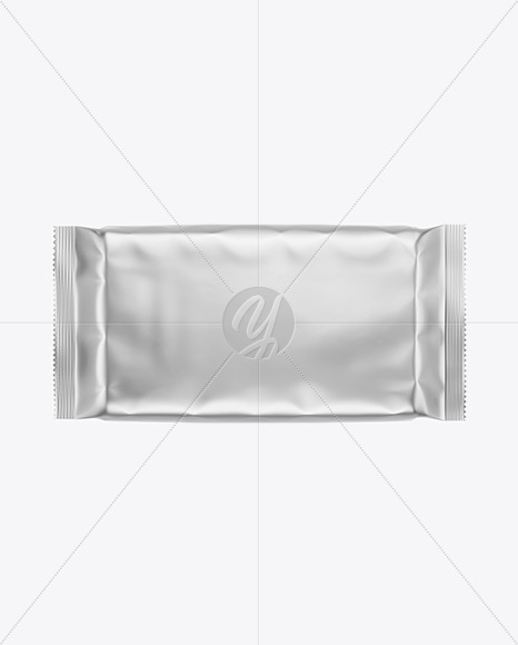 Matte Metallic Snack Package Mockup