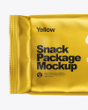 Matte Metallic Snack Package Mockup