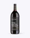 1.5L Red Wine Bottle Mockup