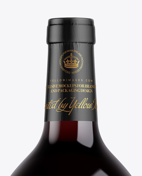 1.5L Red Wine Bottle Mockup