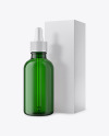 50ml Green Glass Dropper Bottle W/ Box