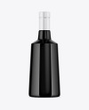 Black Glass Bottle Mockup