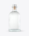 Clear Glass Gin Bottle Mockup