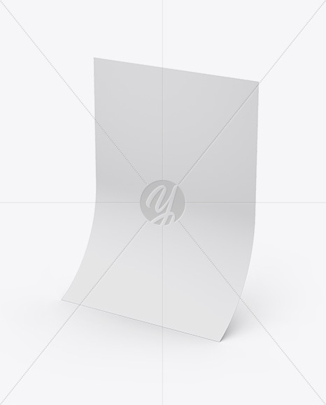 Matte A4 Paper Mockup