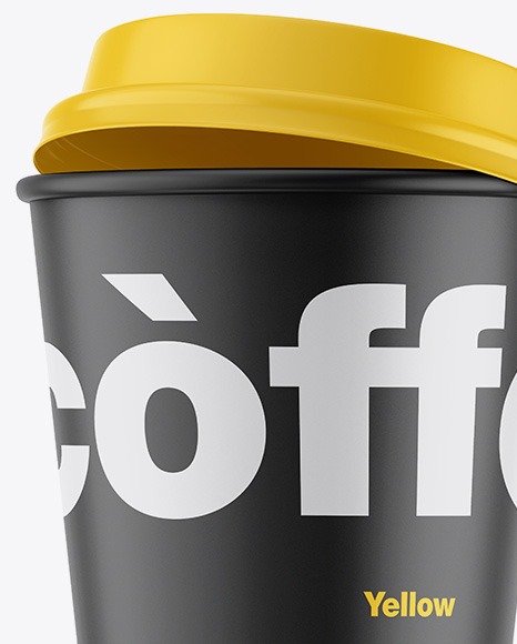 Matte Coffee Cup Mockup