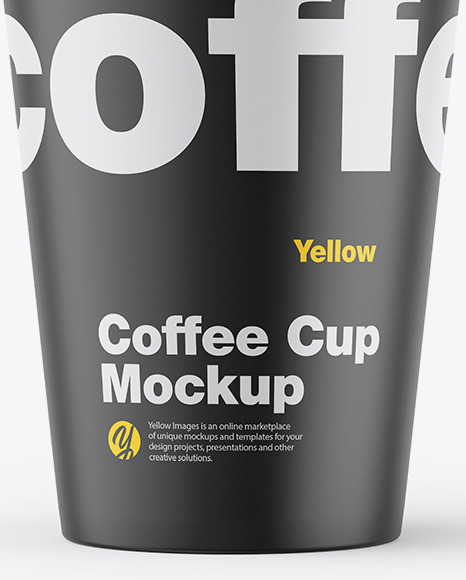 Matte Coffee Cup Mockup