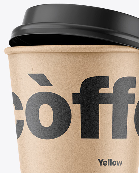 Kraft Coffee Cup Mockup