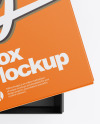 Opened Paper Box Mockup