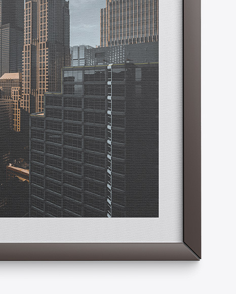 Frame w/ Textured Picture Mockup