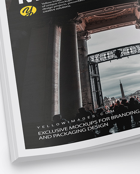 Matte A4 Magazine Mockup