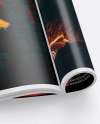 Glossy A4 Magazine Mockup