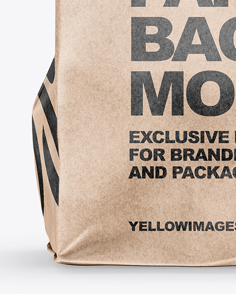 Kraft Food Bag Mockup