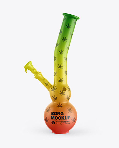 Glossy Weed Bong Mockup