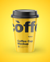 Glossy Coffee Cup Mockup