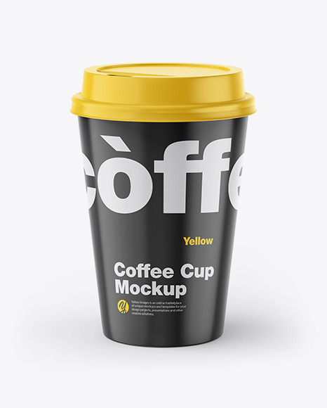 Glossy Coffee Cup Mockup