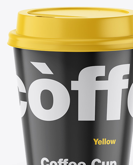 Glossy Coffee Cup Mockup