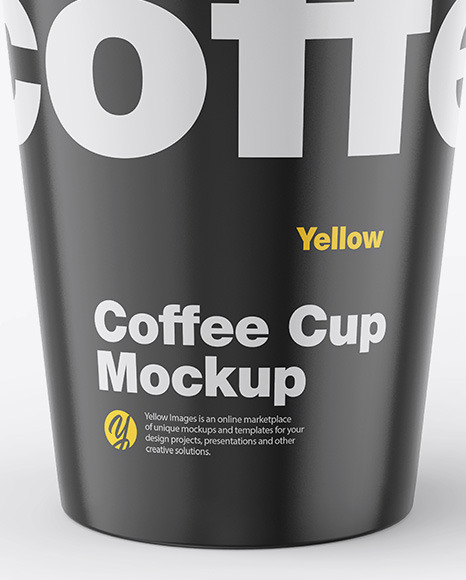 Glossy Coffee Cup Mockup