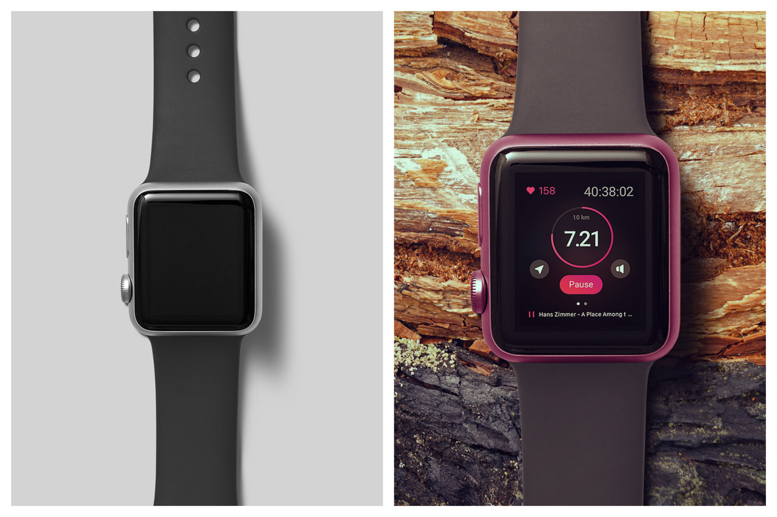 Realistic Smart Watch Mockups