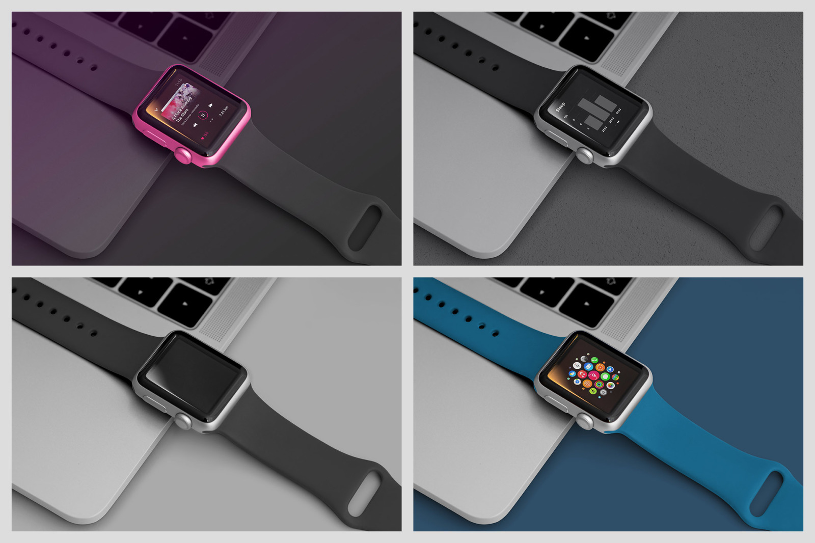 Realistic Smart Watch Mockups Realistic Smart Watch Mockups