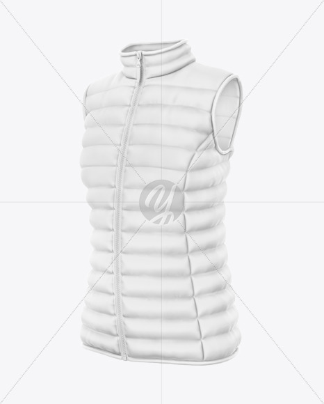 Women&#039;s Down Jacket Mockup - Half Side View