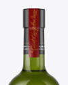 Green Glass Bottle With White Wine Mockup