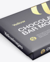 Paper Chocolate Bar Mockup - Halfside View (High Angle Shot)