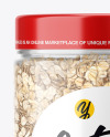 Jar with Oat Mockup