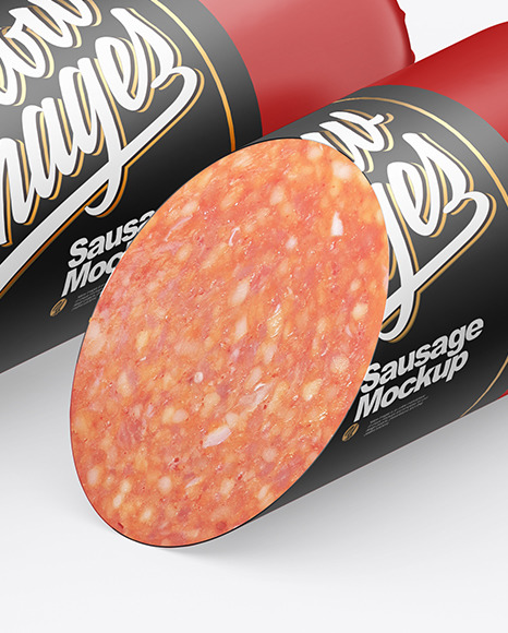 Glossy Sausage Mockup