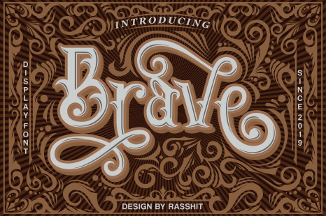 Brave - Vintage western font