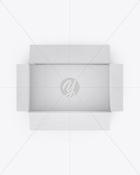 Opened Kraft Box Mockup