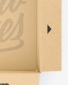 Opened Kraft Box Mockup