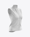 Women’s Cycling Wind Vest mockup (Right Half Side View)