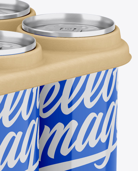 Glossy Cans Mockup