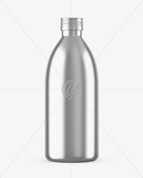 Metallic Bottle Mockup