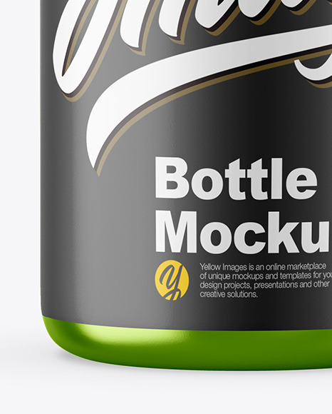 Metallic Bottle Mockup