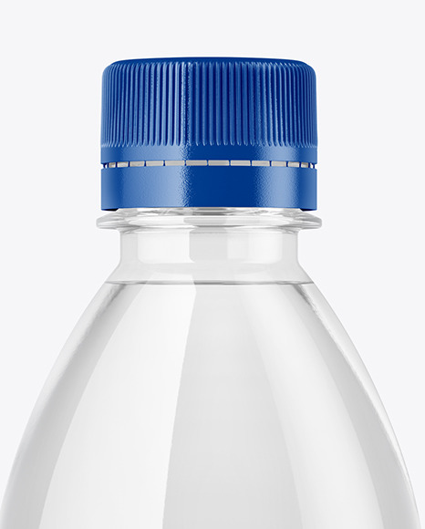 250ml PET Bottle with Water Mockup